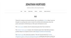 Desktop Screenshot of jonhurtado.com